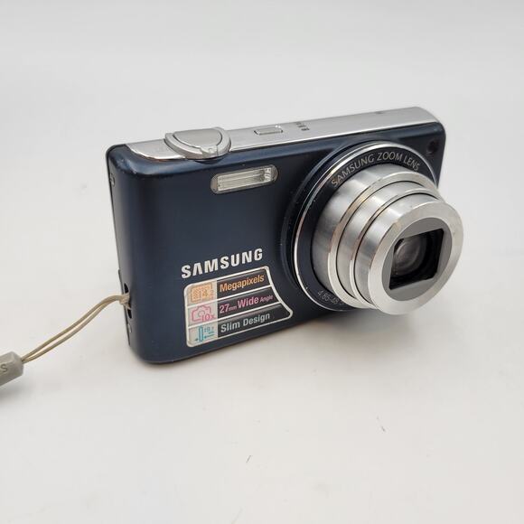 Samsung PL Series PL210 14.2MP Digital Camera Blue Fully Working Great Shape - Picture 2 of 16